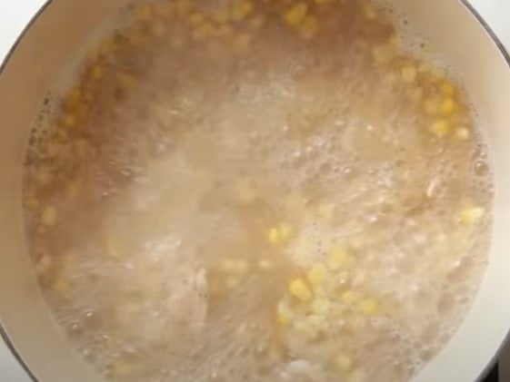 Boil the corn