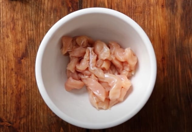 Wash the chicken pieces