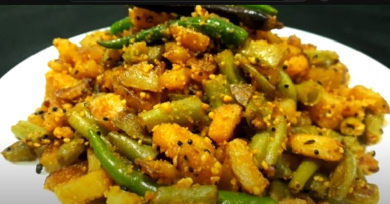 Bengali Aloo Beans Chorchori Recipe